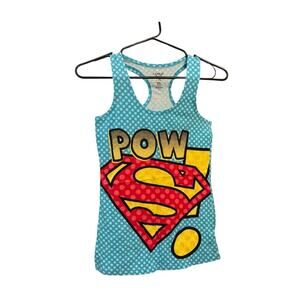 DC Comics Supergirl Pow S Symbol Logo Juniors Tank Top XS